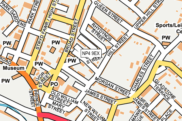 NP4 9EX map - OS OpenMap – Local (Ordnance Survey)