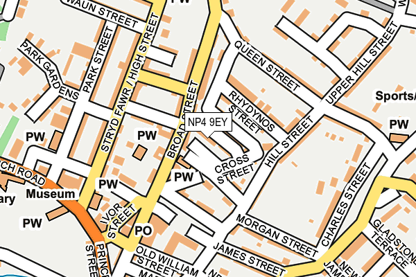NP4 9EY map - OS OpenMap – Local (Ordnance Survey)