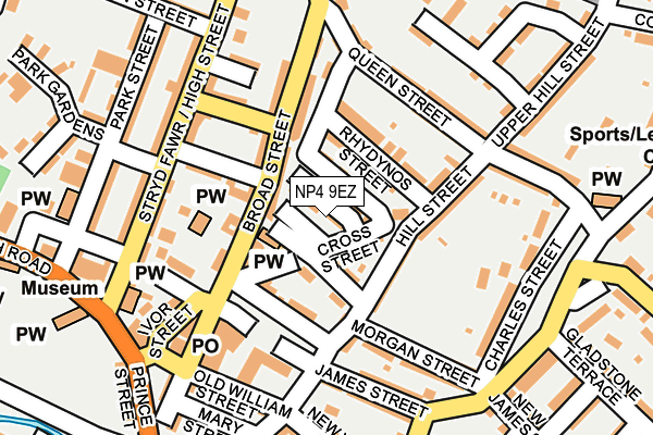 NP4 9EZ map - OS OpenMap – Local (Ordnance Survey)
