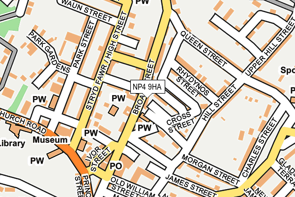 NP4 9HA map - OS OpenMap – Local (Ordnance Survey)