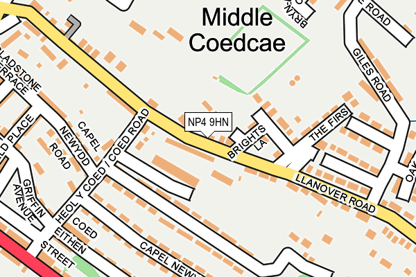 NP4 9HN map - OS OpenMap – Local (Ordnance Survey)