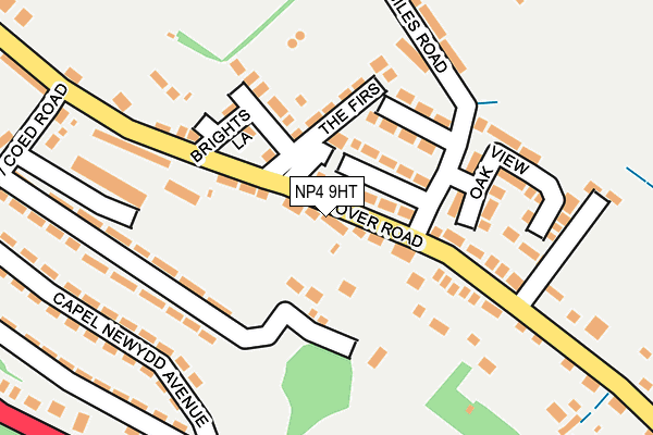 NP4 9HT map - OS OpenMap – Local (Ordnance Survey)