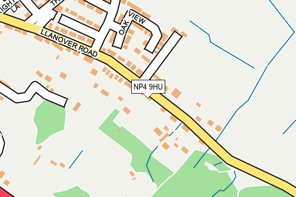 NP4 9HU map - OS OpenMap – Local (Ordnance Survey)