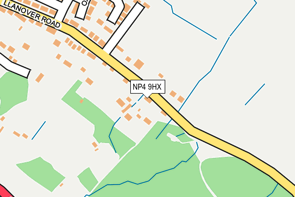 NP4 9HX map - OS OpenMap – Local (Ordnance Survey)