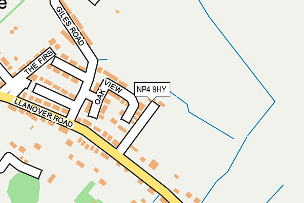 NP4 9HY map - OS OpenMap – Local (Ordnance Survey)