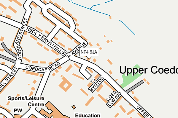 NP4 9JA map - OS OpenMap – Local (Ordnance Survey)