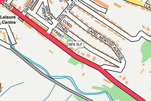 NP4 9LF map - OS OpenMap – Local (Ordnance Survey)
