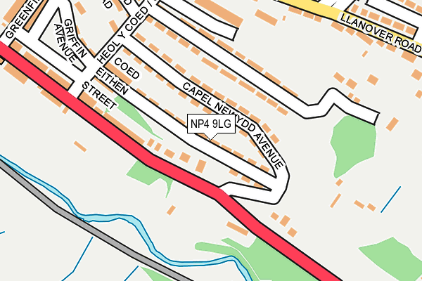NP4 9LG map - OS OpenMap – Local (Ordnance Survey)