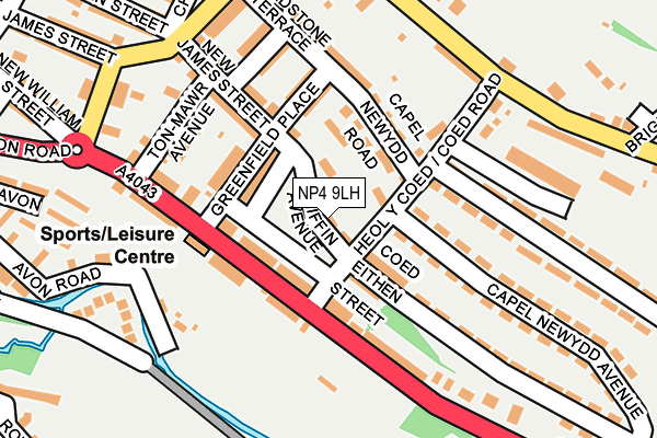 NP4 9LH map - OS OpenMap – Local (Ordnance Survey)