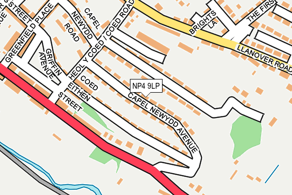 NP4 9LP map - OS OpenMap – Local (Ordnance Survey)