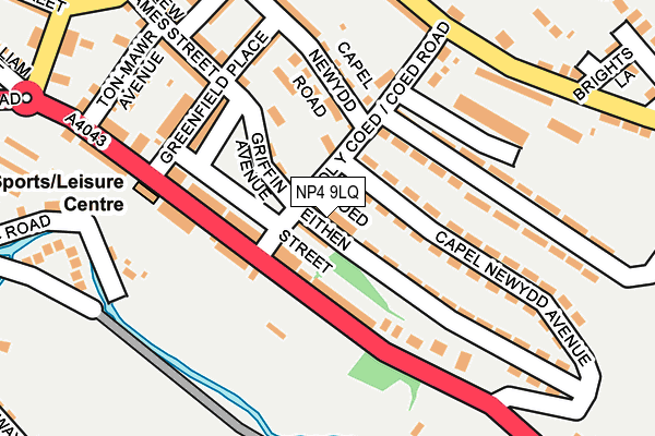 NP4 9LQ map - OS OpenMap – Local (Ordnance Survey)
