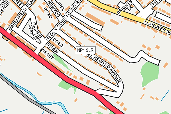 NP4 9LR map - OS OpenMap – Local (Ordnance Survey)