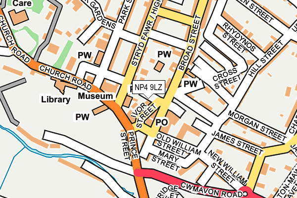 NP4 9LZ map - OS OpenMap – Local (Ordnance Survey)