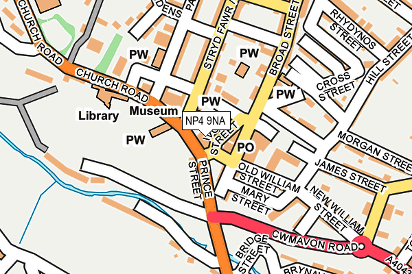 NP4 9NA map - OS OpenMap – Local (Ordnance Survey)