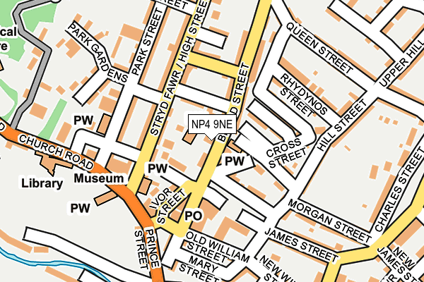 NP4 9NE map - OS OpenMap – Local (Ordnance Survey)