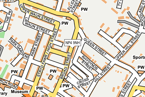 NP4 9NH map - OS OpenMap – Local (Ordnance Survey)