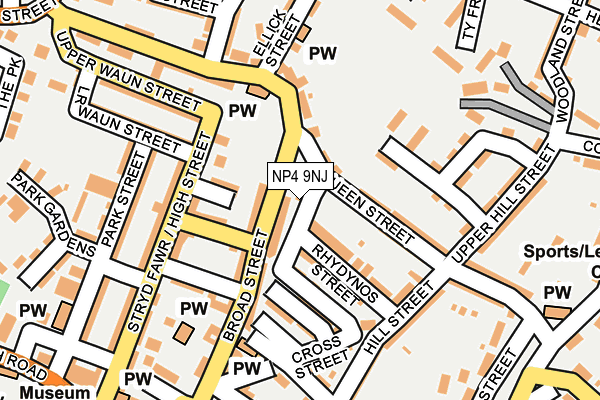 NP4 9NJ map - OS OpenMap – Local (Ordnance Survey)