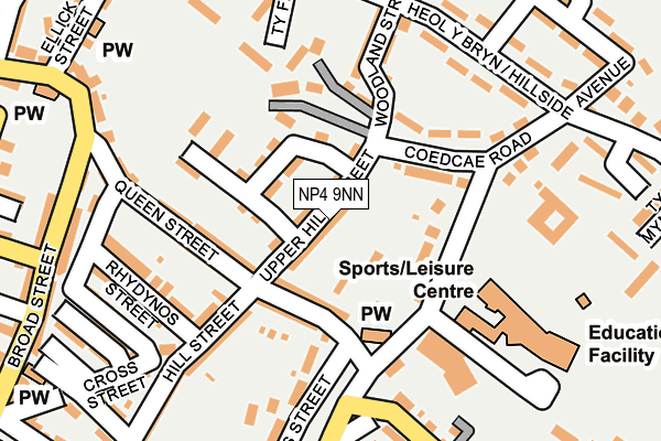 NP4 9NN map - OS OpenMap – Local (Ordnance Survey)