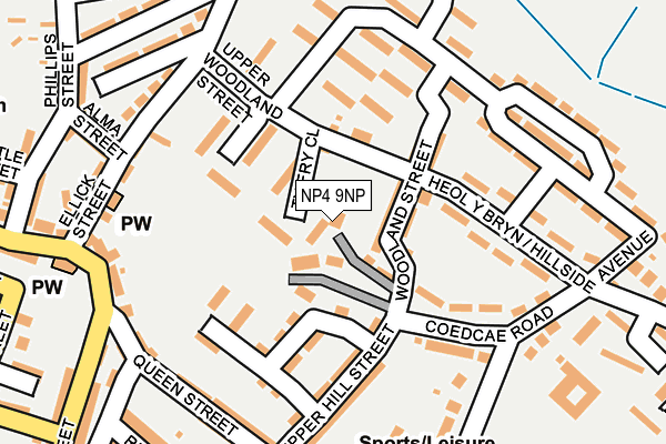 NP4 9NP map - OS OpenMap – Local (Ordnance Survey)