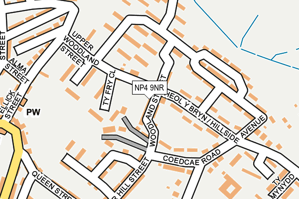 NP4 9NR map - OS OpenMap – Local (Ordnance Survey)