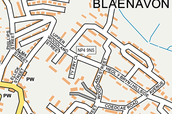 NP4 9NS map - OS OpenMap – Local (Ordnance Survey)
