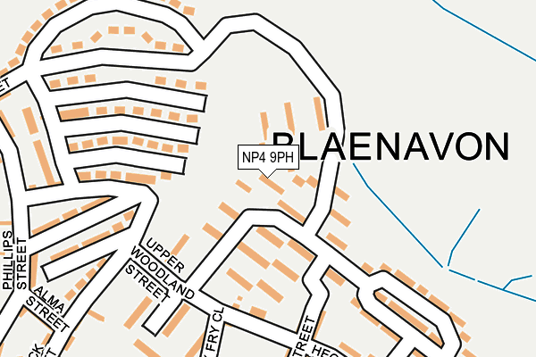 NP4 9PH map - OS OpenMap – Local (Ordnance Survey)