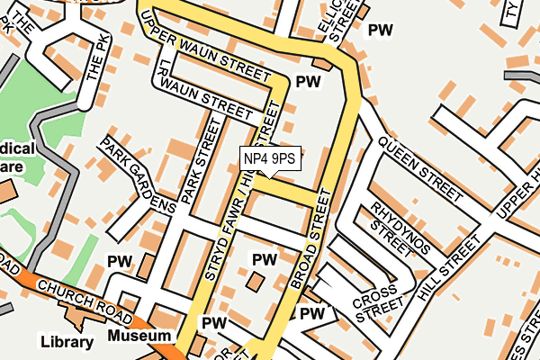 NP4 9PS map - OS OpenMap – Local (Ordnance Survey)