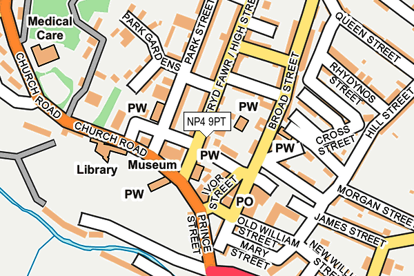 NP4 9PT map - OS OpenMap – Local (Ordnance Survey)