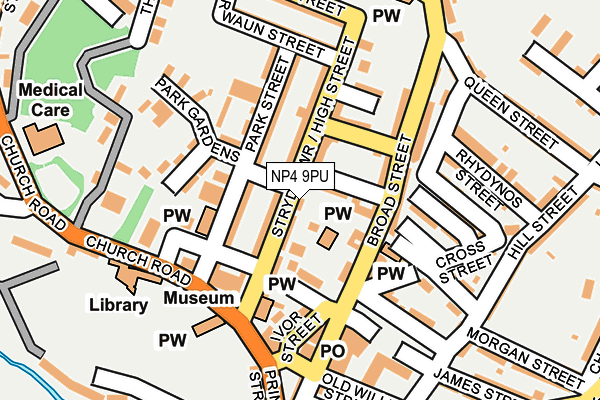 NP4 9PU map - OS OpenMap – Local (Ordnance Survey)