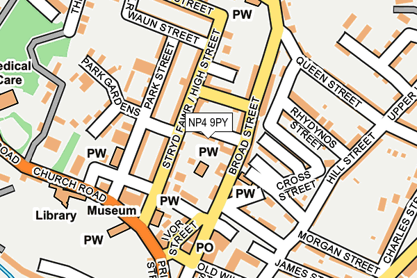 NP4 9PY map - OS OpenMap – Local (Ordnance Survey)