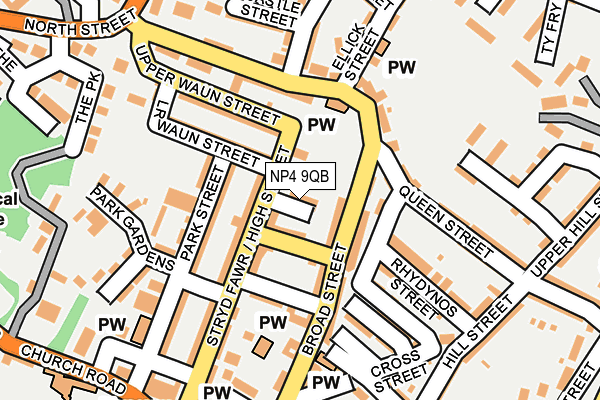 NP4 9QB map - OS OpenMap – Local (Ordnance Survey)