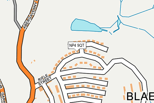 NP4 9QT map - OS OpenMap – Local (Ordnance Survey)
