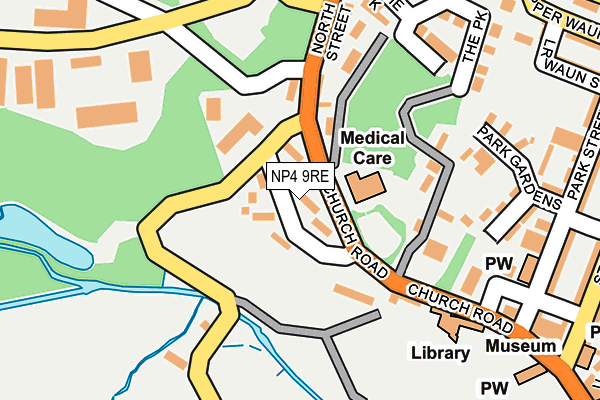 NP4 9RE map - OS OpenMap – Local (Ordnance Survey)