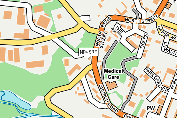 NP4 9RF map - OS OpenMap – Local (Ordnance Survey)