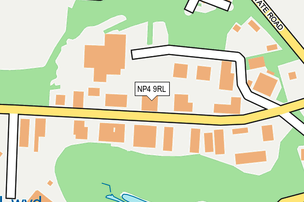 NP4 9RL map - OS OpenMap – Local (Ordnance Survey)