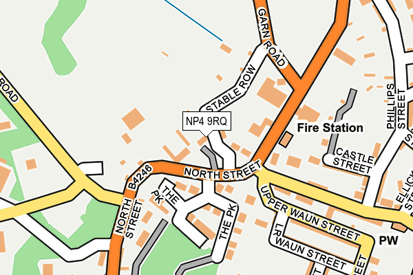 NP4 9RQ map - OS OpenMap – Local (Ordnance Survey)