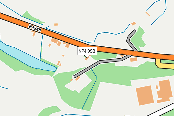 NP4 9SB map - OS OpenMap – Local (Ordnance Survey)