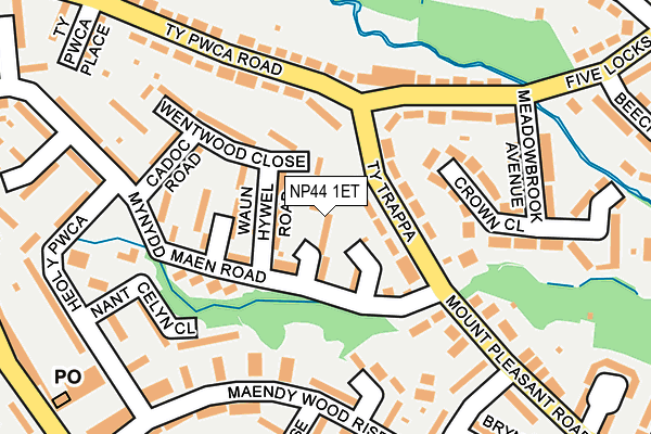 NP44 1ET map - OS OpenMap – Local (Ordnance Survey)