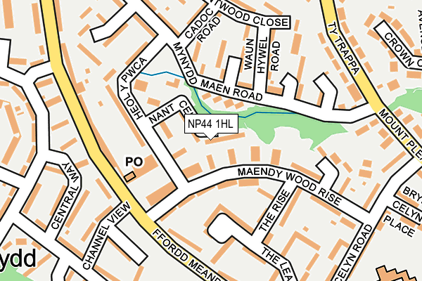 NP44 1HL map - OS OpenMap – Local (Ordnance Survey)