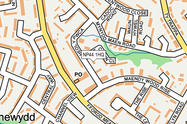 NP44 1HQ map - OS OpenMap – Local (Ordnance Survey)