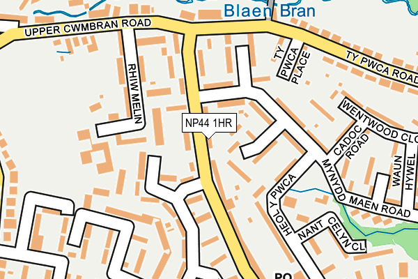 NP44 1HR map - OS OpenMap – Local (Ordnance Survey)