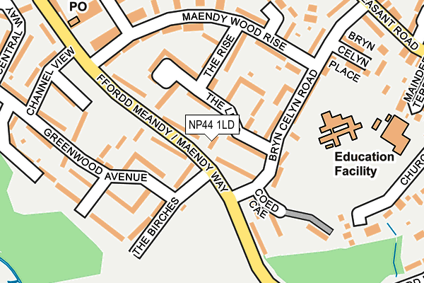 NP44 1LD map - OS OpenMap – Local (Ordnance Survey)
