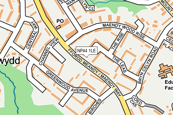 NP44 1LE map - OS OpenMap – Local (Ordnance Survey)