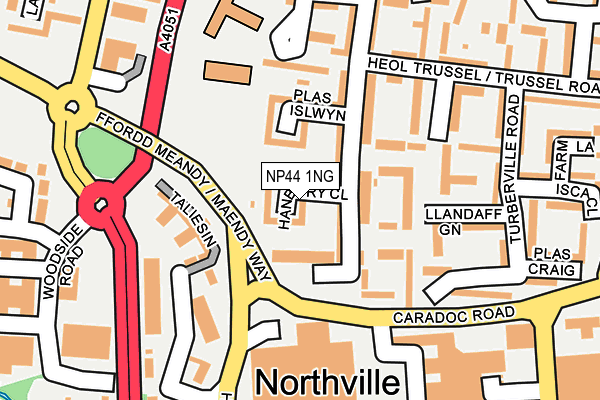 NP44 1NG map - OS OpenMap – Local (Ordnance Survey)