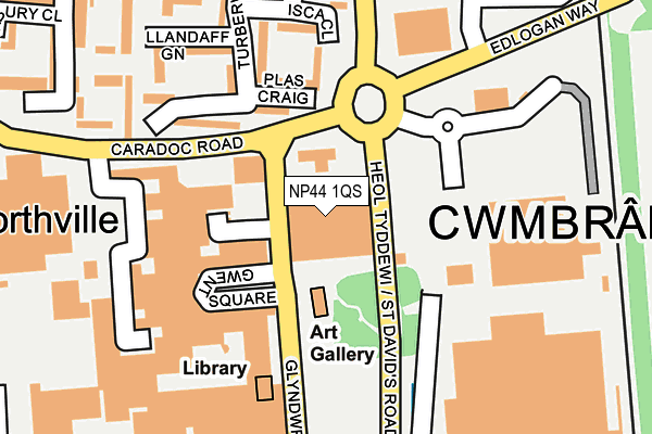 Map of KASPA'S CWMBRAN LTD at local scale