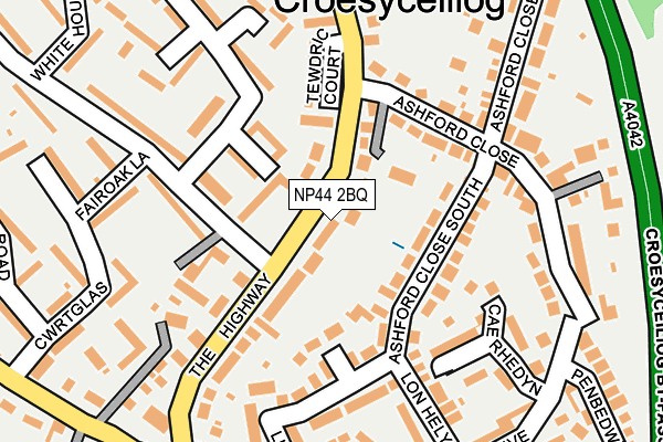 NP44 2BQ map - OS OpenMap – Local (Ordnance Survey)