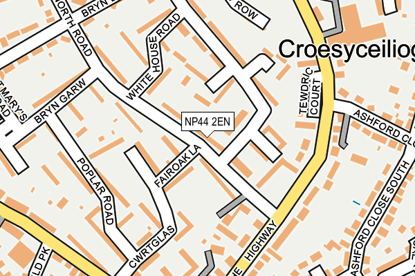 NP44 2EN map - OS OpenMap – Local (Ordnance Survey)