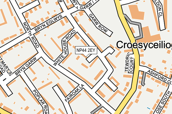 NP44 2EY map - OS OpenMap – Local (Ordnance Survey)