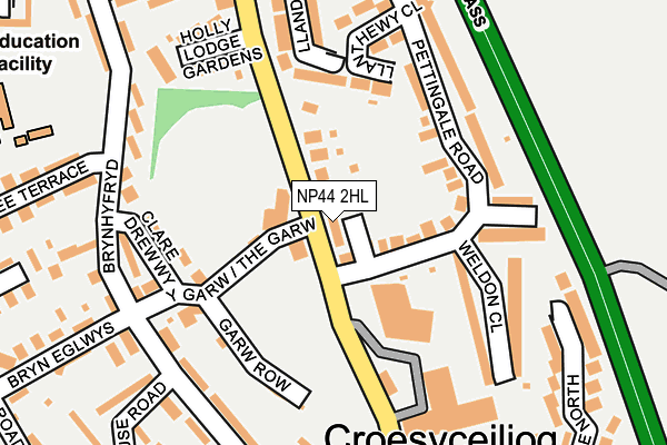 NP44 2HL map - OS OpenMap – Local (Ordnance Survey)