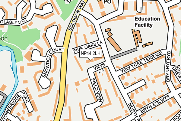 NP44 2LH map - OS OpenMap – Local (Ordnance Survey)